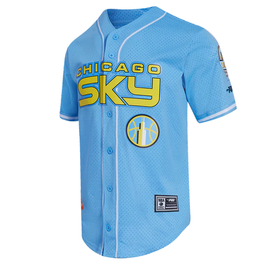 WNBA CHICAGO SKY MESH MEN'S BUTTON DOWN SHIRT