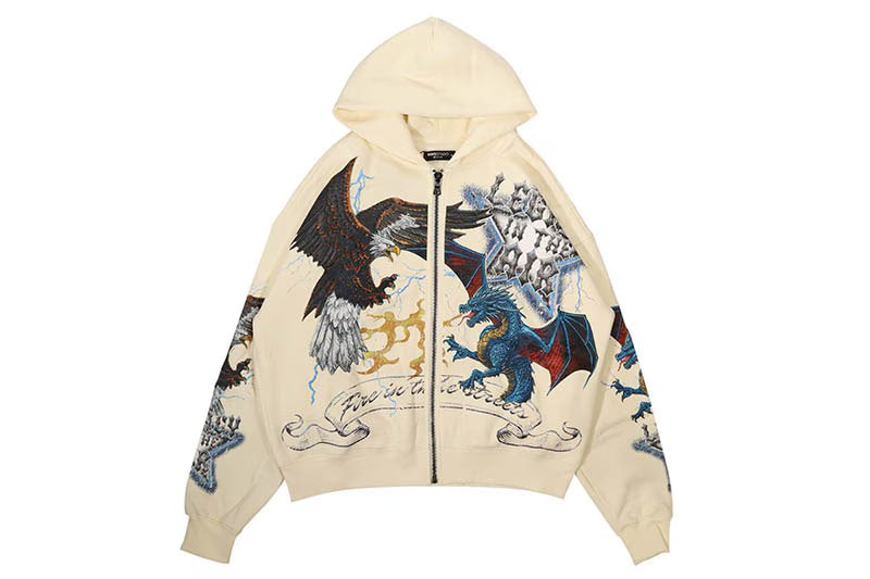 LEGEND IN THE AIR ZIP BOXY HOODIE