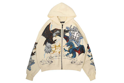 LEGEND IN THE AIR ZIP BOXY HOODIE
