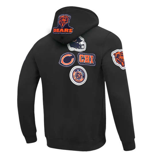 NFL CHICAGO BEARS STITCH MEN'S DOUBLE KNIT PULLOVER HOODIE
