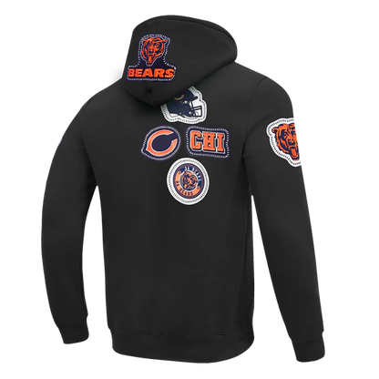 NFL CHICAGO BEARS STITCH MEN'S DOUBLE KNIT PULLOVER HOODIE