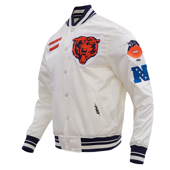 CHICAGO BEARS RETRO CLASSIC MEN'S SATIN JACKET