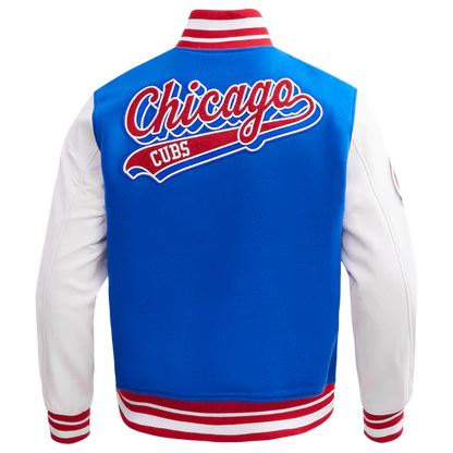 MLB CHICAGO CUBS SCRIPT TAIL MEN'S RIB WOOL VARSITY
