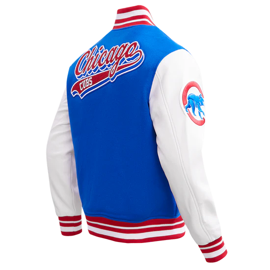 MLB CHICAGO CUBS SCRIPT TAIL MEN'S RIB WOOL VARSITY