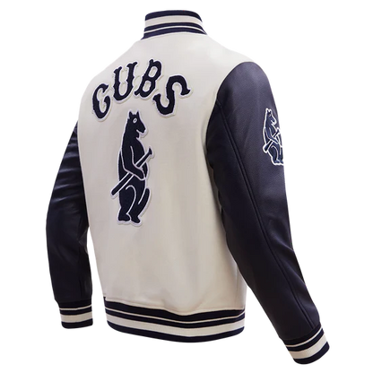 MLB CHICAGO CUBS RETRO CLASSIC MEN'S RIB WOOL VARSITY JACKET
