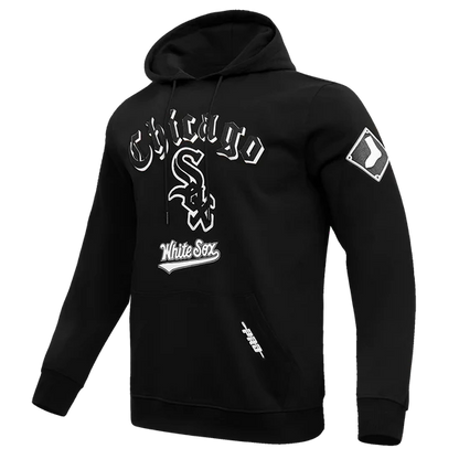 MLB CHICAGO WHITE SOX OLD ENGLISH MEN'S PULLOVER HOODIE