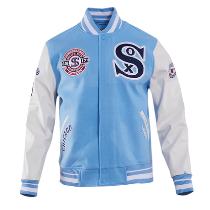 MLB CHICAGO WHITE SOX RETRO CLASSIC MEN'S RIB WOOL VARSITY JACKET
