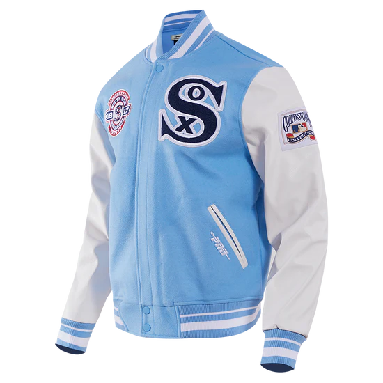 MLB CHICAGO WHITE SOX RETRO CLASSIC MEN'S RIB WOOL VARSITY JACKET