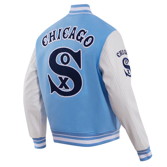 MLB CHICAGO WHITE SOX RETRO CLASSIC MEN'S RIB WOOL VARSITY JACKET