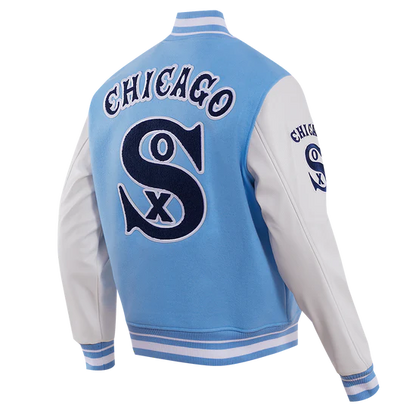 MLB CHICAGO WHITE SOX RETRO CLASSIC MEN'S RIB WOOL VARSITY JACKET
