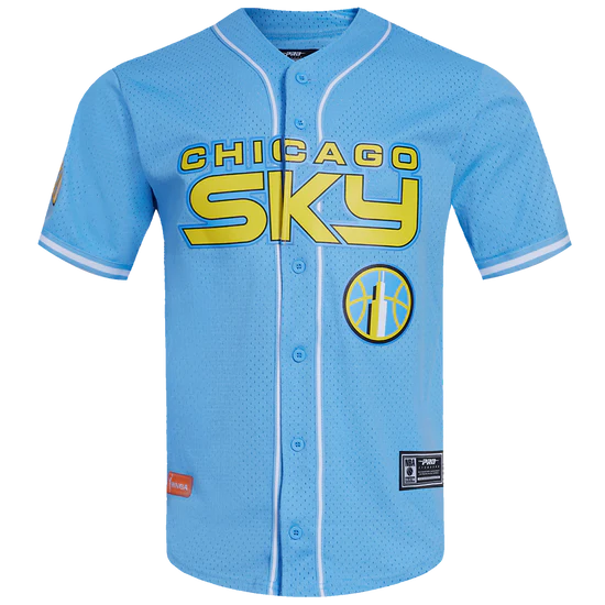 WNBA CHICAGO SKY MESH MEN'S BUTTON DOWN SHIRT