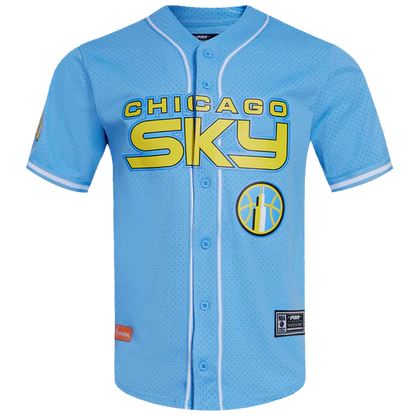 WNBA CHICAGO SKY MESH MEN'S BUTTON DOWN SHIRT