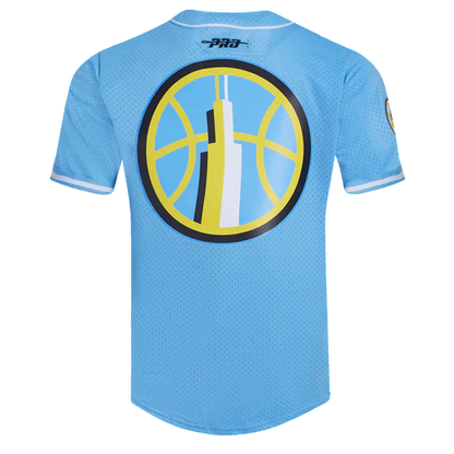 WNBA CHICAGO SKY MESH MEN'S BUTTON DOWN SHIRT